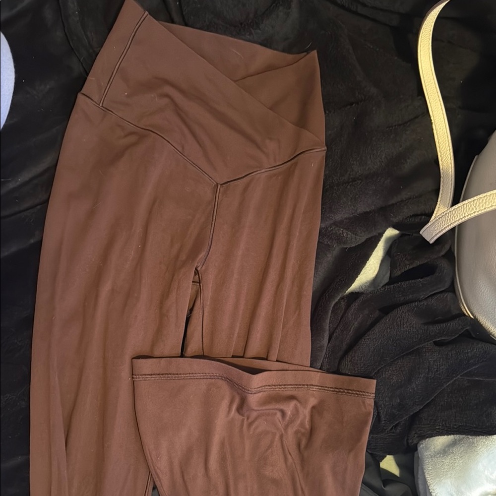 aerie cross over flare leggings